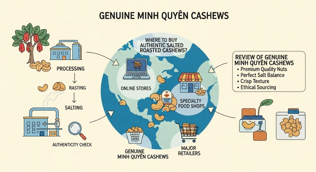 Hạt điều Minh Quyên chính gốc chất lượng Bình Phước