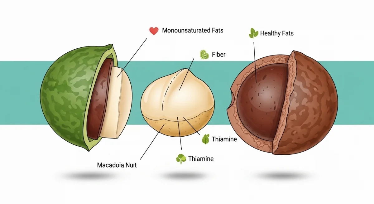 Hạt macca đã tách vỏ và giá trị dinh dưỡng phong phú