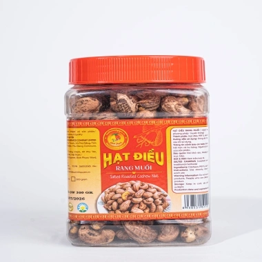 Hạt Điều Rang Muối Hủ 450g Net Weight