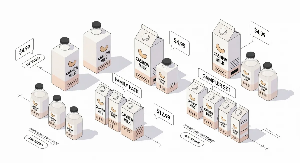 Các yếu tố ảnh hưởng đến giá sữa hạt điều trên thị trường
