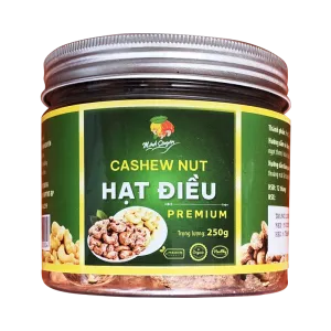 Hũ Hạt Điều Cao Cấp 250g  Net Weight