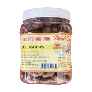 Hạt Điều Rang Muối Hủ 450g Net Weight